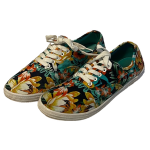 Mossimo Supply Co Tropical Floral Low Top Shoe Size 9